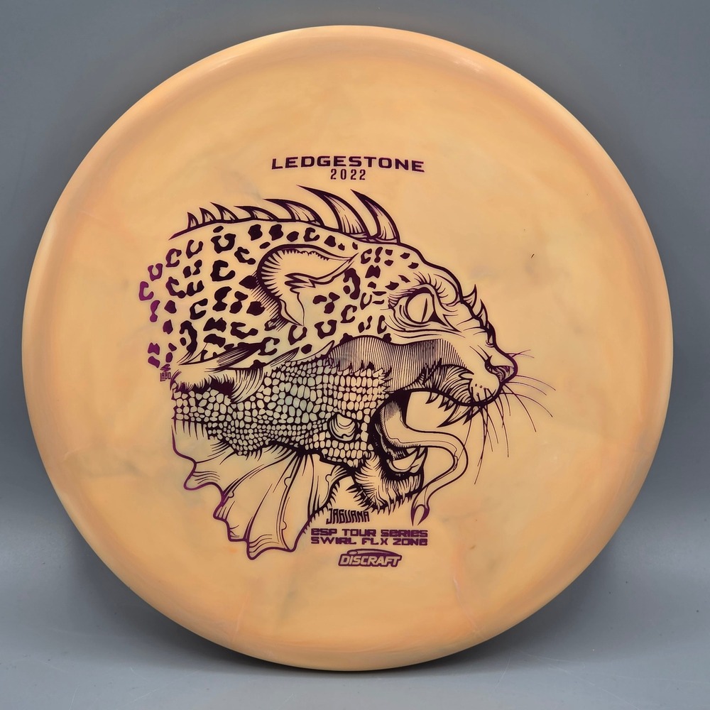 Discraft Disc Golf 173-174g Orange ESP Swirl FLX Zone Ledgestone Jaguana